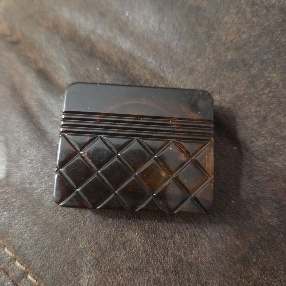 Vintage Avon Tortoise Tone Magnifying Case 1984 Rare!